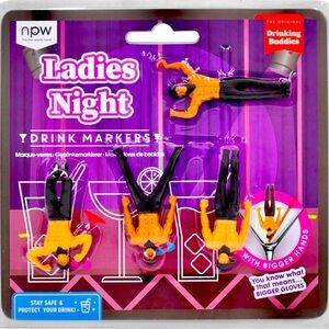 Ladies Night Hilarious Drink Markers NIP “Drinking Buddies”